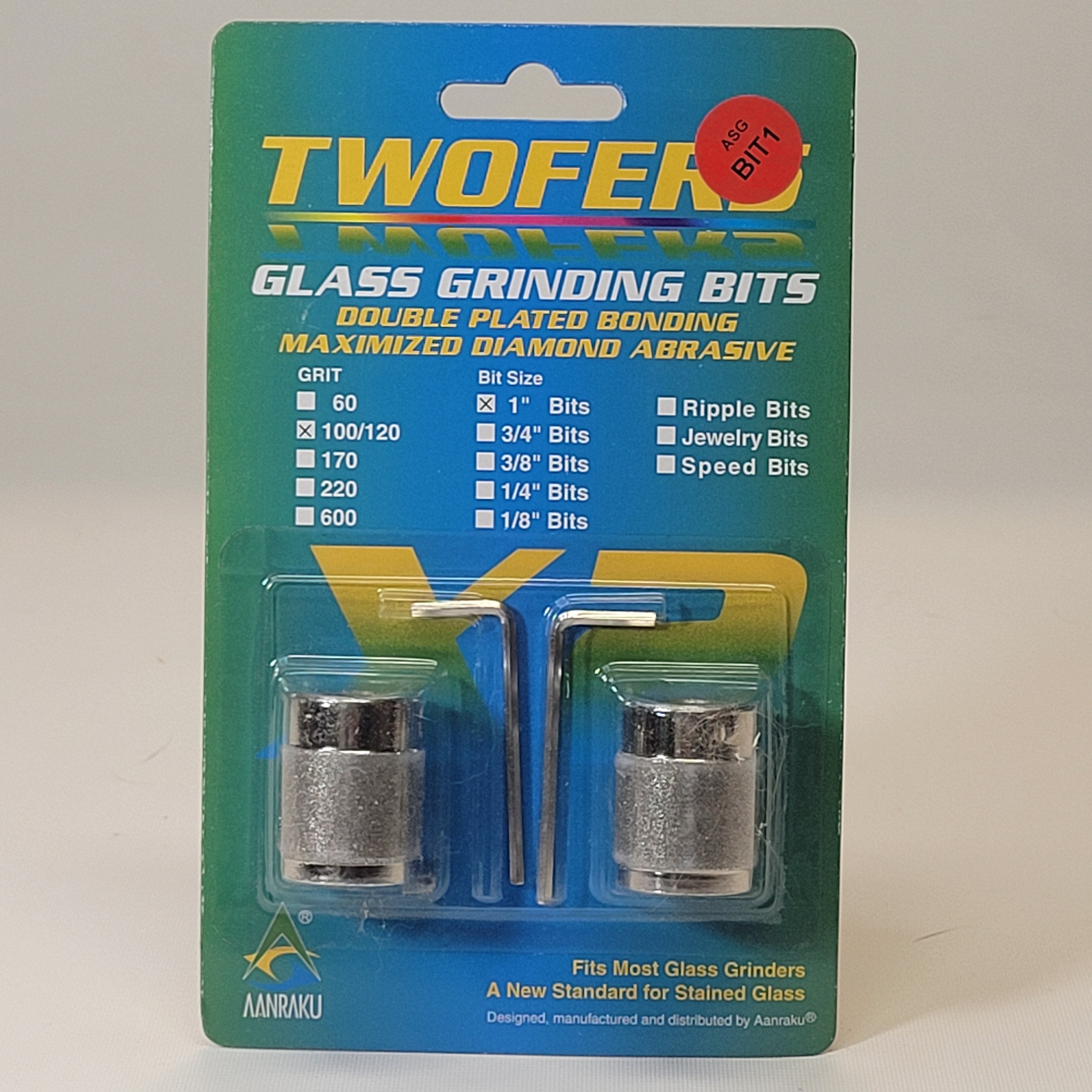 1" Aanraku Twofer Grinder Bits (Standard Grit 100/120)